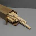 Hotop 12 Set Stretcher Bars for Needlework 6 Sizes Wooden Canvas Stretcher Bars for Needlepoint Embroidery Stitch Frame Set Bundle with Crafts (6 Size, Natural)