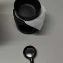 | Wax Burner | Tealight Warmer Ceramic | Wax Melt Candle Melter| Duftlampe | Scented Oil Diffuser with Tealight | Size H*11cm 10cm with Removable Bowl & Tealight Holder | Matt Painting (Black)