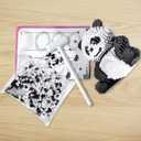 AHZILEl Animal Panda Blocks Building Set, 7822 Pcs Cute 3D Puzzle Mini Building Bricks Toy Kits, DIY Educational Particle Building Birthday Gift for Ages 8-14