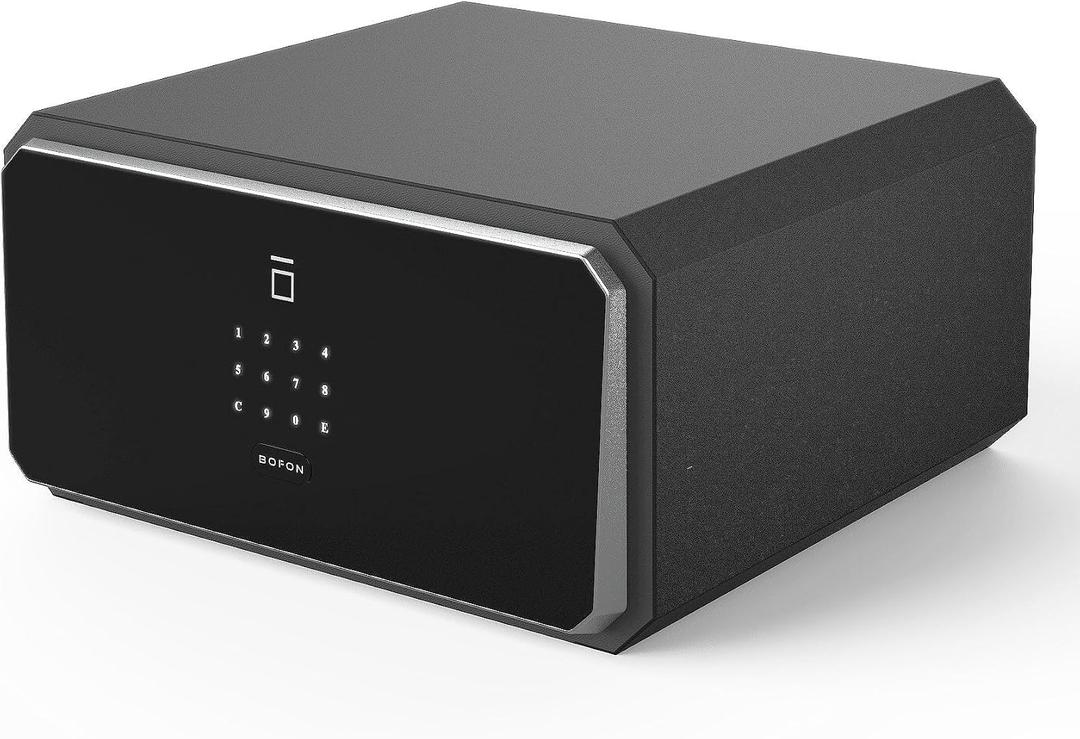 W-Series Security Box with Key, Safe Box,1.45 Cubic Fingerprint Password,Safety Boxes for Home