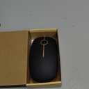 VssoPlor Wireless Mouse, 2.4G Slim Portable Computer Laptop Mouse with Nano Receiver Quiet Silent Optical Mice for Notebook, PC, Laptop, Computer-Black and Gold