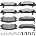 Ceramic Brake Pads Kits,SCITOO 8pcs Brakes Pads Set fit for 2008-2009 for Buick Allure,2008-2009 for Buick LaCrosse,2006-2010 for Chevrolet Impala,2006-2007 for Chevrolet Monte Carlo