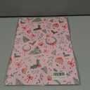 2 x GIOLAINY Pink Christmas Wrapping Paper for Girls Women Kids - Holiday Gift Wrap with Ornaments, Xmas Trees, Berries & Wreaths Designs - 4 Sheets (28 x 40 inches), Easy to Store