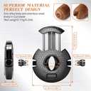 V Cut Cigar Cutter, 2 Sizes Cigar Punching Cutter Sharp Blade Made of Stainless Steel with Gift Box Packaging Suitable for Christmas Birthdays Anniversaries etc