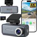 4K Mini Dash Cam FrontFront Dash Camera for CarsWiFi Car Camera with Voice Control, Night Vision, G-Sensor,24H Parking Mode, Loop Recording App, Dashcam 4K Included 32GB,Support 256GB