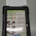 BRAECNstock for Amazon Fire 7 Tablet Case (12th Generation 2022 Release) 7" Shockproof Protective Kids Case with [Rotating Hand Strap] & Stand, Pen Holder, Shoulder Strap, Black