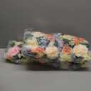 Flower Centerpieces for Tables - 10 Pack Wedding Arch Artificial Flowers Grey Arrangements Center Piece for Reception, Living Room, Kitchen, Dining Table Runner Decorations