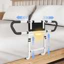 Bed Rails for Elderly Adults, Bed Handrails Grab Bar with Pouch | Fits Twin/Full/Queen/King. Heavy-duty steel, 400-lbs. Non-slip grip
