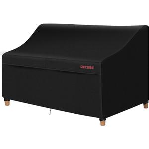 RICHIE Patio Loveseat Cover - Waterproof Outdoor 3-Seater Sofa Cover with Air Vent, UV Resistant Patio Furniture Covers for 78"W*34"D*31"H Loveseats (Black)
