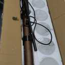 36.2 Kitchen Lighting, 5-Light Dining Room Light Fixture Chandelier Over Table, Black Modern Rustic Wood Ceiling Pendant Light Fixtures, with Clear Glass Shade, Farmhouse Chandelier