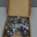 3 Inch Stem Caster Wheels 1600Lbs, Threaded Stem Casters Set of 4 Heavy Duty, 1/2"-13 x 1 (Screw Diameter 1/2", Stem Length 1"), Safety Dual Locking Industrial Castors, Wheels for Cart, Furniture
