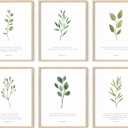 2 x HAUS AND HUES Bible Verses Wall Decor Set of 6 Christian Scripture Prints, Inspirational Bible Verse Art, Religious Wall Art, Scripture Posters (Unframed, 11x14)