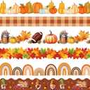 Containlol Pumpkin Borders for Bulletin Board, 118 ft Fall Scalloped Bulletin Board Borders Trim for School Classroom Office Chalkboard Whiteboard Poster Wall Decor