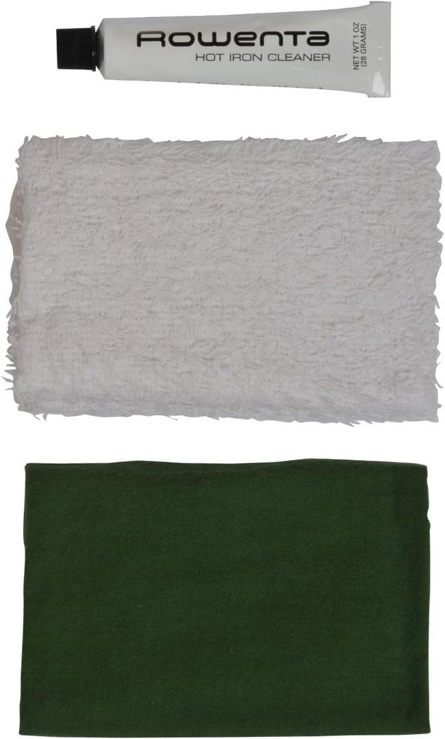 Rowenta Garment Care Accessories, Cleaning Kit for Steam Iron, Non toxic, Improve the Soleplate Glide, Starch or Melted, Synthetic Fiber Remover