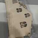 Leinuosen Nativity Stable Creche 11.8 Inch Nativity Scene Manger with Ladder Straw Roof and Floor Religious Christmas Wooden Decor Rustic Xmas Wood Stable Set for Home Desk Indoor Collectable Gift