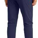 G Gradual Men's Stretch Golf Joggers with 3 Pockets Slim Fit Sweatpants Work Dress Casual Pants for Men with Belt Loops (Blue, XL)