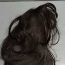 HAIRCUBE Dark Brown Wigs for Woemn Straight Wig with Curtain Bangs Shoulder Length Natural Synthetic Wig for Daily Use