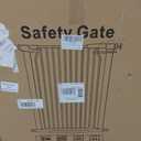 40.55" Extra Tall Dog Gate for Doorways Stairs, 57.5-60.2 in Extra Wide Baby Gate Walk Thru, Pressure Mounted Tall Pet Gates No Drill, Large Doggie Gates with Door, Auto Close Indoor, Black