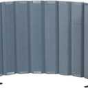 Childrens Factory 30" x 6' Quiet Divider With Sound Dampening Panels, Freestanding Room Divider Wall, Slate Blue