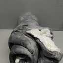 Bedsure GentleSoft Sherpa Fleece Throw Blanket Twin Size for Couch - Thick and Warm Throw for Women and Men, Soft Fuzzy Plush Blanke for Winter, Grey, 60x80 Inches