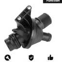 Engine Coolant Thermostat Housing Assembly - Compatible for BMW 228i 2.0L L4 - Gas 2014-2016 [Base], for BMW 228i xDrive 2.0L L4 - Gas 2015-2016 [Base] - Replace Part 11538648791 11538635689