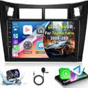 [2+64G] Car Stereo for Toyota Yaris 2008-2011 - Wireless Carplay and Android Auto - 9 Inch Touchscreen Android Car Radio with DSP/Multiple UI/WiFi/GPS/SWC + AHD Backup Camera