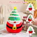 Christmas Santa Claus Plush Toys, Santa Claus Stuffed Animal Wearing Xmas Trees Hat, Christmas stuffy Creative Party Decor Gift for Kids, Girls, Baby