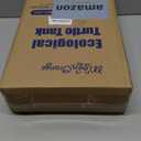 Small Turtle Tank Kit(Tank+Light+Filter), Acrylic Turtle Tank Starter Kit with Bask Platform, Bottom Drain, Multi-Function Area for Small Reptiles (White)