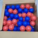 Hanaive 100 Pack Table Tennis Balls Multi Colored 40mm Plastic Balls Bulk Washable Small Game for Carnival Pool Games, Party Decoration Pet Toy (Red, Dark Blue)