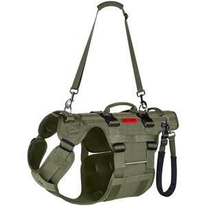 OneTigris Dog Lift Harness for Large Dogs, Dog Hip Support Brace, Full Body Lifter with Handles Invictus Multifunctional Mobility Assistance Vest for Back Legs (Green, Large)