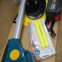 Weed Wacker Cordless - Brushless Electric Weed Cordless Eater Battery Powered with 2 X 4.0Ah Batteries, Cordless Brush Cutter, 3 in 1 Edger/ Mower/ Grass Trimmer, 4 Types Blades