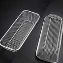 Dishwasher Silverware Basket Stainless Steel Dishwasher Basket Cutlery Silverware Organizer Countertop Utensil Holder, Silver (Mesh-M)