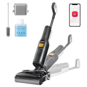 roborock F25 XT Wet Dry Vacuum Cleaner, Cordless Vacuum Mop All in One for Hard Floor, 20000Pa Hardwood Floor Cleaner with Zero Tangle, 194F Hot Air Flash Drying Electric Mop, 180 Lie Flat, WiFi