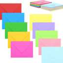 100 Pack 4x6 Envelopes, Contour Flap A4 Color Envelopes for Engagement Invites, Weddings Invitation, announcements, Baby shower, Perfect for RSVP Card 120gsm, 4.5 x 6.4 Inches - 100% Recycled