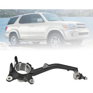 Front Left Wheel Steering Knuckle 43202-34030 Driver Side Spindle Knuckle Compatible with Toyota Sequoia 2004-2007, Compatible with Toyota Tundra 2004-2006, Replaces 4320234030