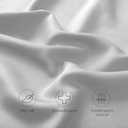 Curved Crescent Cooling Side Sleeper Pillow Cases - Rayon Derived from Bamboo Pillowcase Cover Queen Size 1 Piece, 20 * 30 inches Light Grey