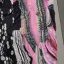 Cowgirl Backdrop Disco Let's Go Girl Birthday Western Pink Sliver Cool Girly Boots Retro Vintage Glitter Diomand 7Wx5H Feet Fabric Polyester Photography Background Banner Photo Shoot Decor Prop