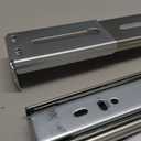 LONTAN 1 Pair 22 Inch Side Mount Soft Close Drawer Slides 3 FOLD Full Extension Drawer Glides - 4502S3-22 Heavy Duty Ball Bearing Cabinet Rails with Rear Mounting Brackets 100 LB Capacity