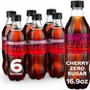 Pack Of 2 Coca-Cola Zero Sugar Cherry Diet Soda Soft Drink, 16.9 fl oz, 6 Pack