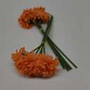 IPOPU 2 Bouquets Gerbera Daisy Artificial Flowers 10PCS Orange Flowers Faux Daisies Real Touch Flowers for Wedding Party Home Table Centerpieces Decoration(Orange)