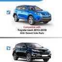 FengYu 300lb Lockable Roof Rack Cross Bars Compatible with Toyota Rav4 2013 2014 2015 2016 2017 2018, Heavy Duty Aluminum Roof Rails Crossbars Cargo Bars Canoe Rooftop Black Carrier Luggage