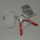 Snaps for Fabric, MIFOLEU 100 Sets Metal Snaps Buttons with Fastener Pliers Press Tool Kit, Hollow Prong Ring Snap Button Fasteners Kit, Perfect for DIY Crafts Clothes Hats and Sewing(9.5mm / 400 PCS)