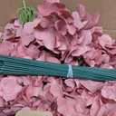 AVIVIHO 65pcs Dusty Rose Fake Flowers Hydrangea Artificial Flowers Bulk Realistic Hydrangeas Silk Flowers with Stems for Arrangement Home Weddings,Centerpieces,Party Arch Backdrop Decorations