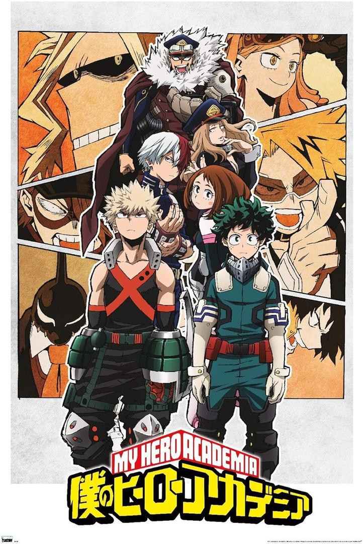 My Hero Academia - Characters Wall Poster, 34L" x 22.4W", Unframed Version, 3 Pack