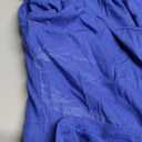 AmlieBoutik Women V Neck Raglan Long Sleeve Ruched Sides Top (X-Small, Blue)