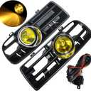 Front Bumper Grill for V-W Mk4 Jetta Golf GTI 1998-2004 with Tungsten Fog Lamp Day Running Light