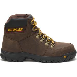 Cat Footwear Men's Outline Steel Toe Work Boot (11, Seal Brown)