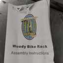 RAD Cycle Woody Bike Stand Bicycle Rack Storage or Display Holds Two Bicycles and is Constructed of Stylish Hard Wood, 75"D x 8"W x 3"H