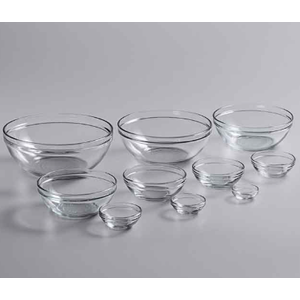 Anchor Hocking 10 Piece Mixing Bowl Set, Nesting Serving Bowls & Mixing Bowls (1 oz, 2 oz, 4 oz, 6 oz, 10 oz, 16 oz, 1 Qt, 1.5 Qt, 2.5 Qt, 3.5 Qt)