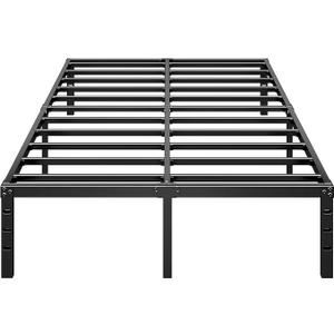 Metal Platform Bed Frame 14 Inch Tall, No Box Spring Needed, King Size Bed with Heavy Duty Strong Support Slats, Easy to Assemble, Black